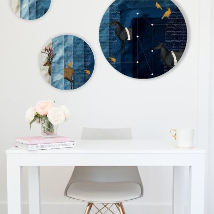 Deep Ocean Round Frame
