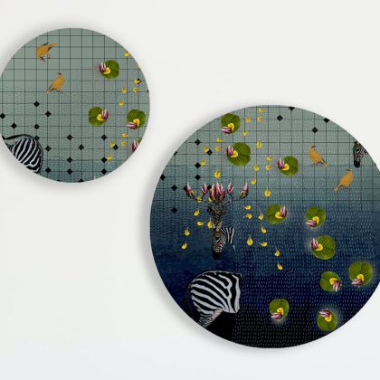 Lotus Bloom Round Art