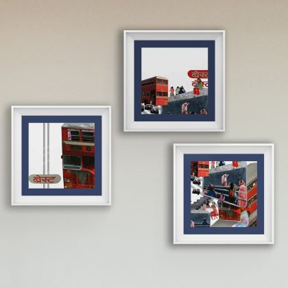 Double Decker Wall Art Set