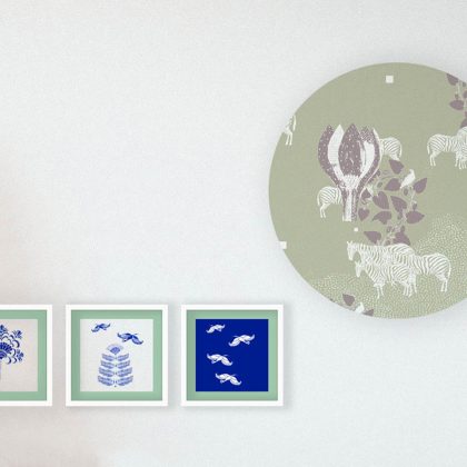 Pastel Indigo Wall Art